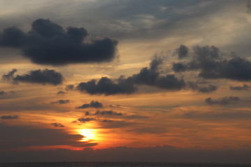 Wonderful sunset evenings in Thailand