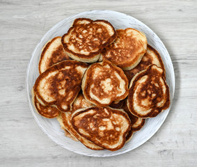 pancakes fried delicious on a plate