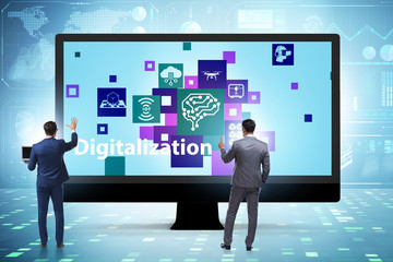 Digital transformation and digitalization technology concept
