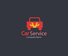 Obraz premium Car service icon, Auto Repair, Flat Maintenance logo design Vector illustration