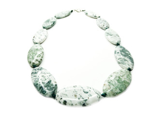 fashion beads necklace jewelry with semigem crystals agate