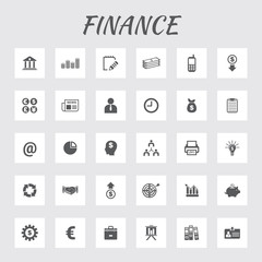 Very Useful Editable Finance Icon Set.