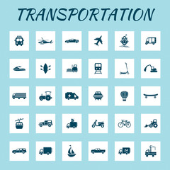 Very Useful Editable Transportation Icon Set.