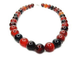 fashion beads necklace jewelry with semigem crystals agate