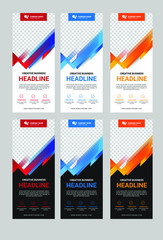 Modern Design Vector Roll Up Banner Template. Vector EPS, For Business