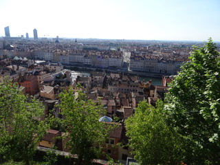 Obraz premium Lyon is a very beautiful city in France