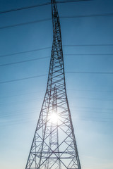 Strommasten im Fr&uuml;hjahr