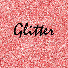 Pink glitter realistic, pink card