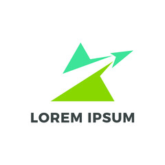 Triangle Arrow Abstract Vector Logo