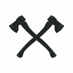 Crossed Axes Vector Illustration