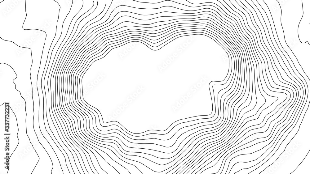 Poster grey contours vector topography. geographic mountain topography vector illustration. topographic pat
