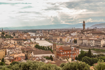 Fototapeta na wymiar Florence panorama view