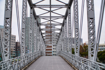 iron bridge in the city