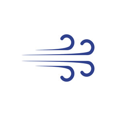 Wind symbol logo design template