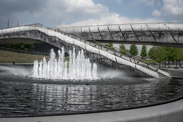 fountain in the silesia park