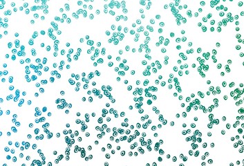 Light Blue, Green vector pattern with spheres.