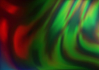 Dark Multicolor, Rainbow vector pattern with lava shapes. Modern gradient abstract illustration with bandy lines. A completely new marble design for your business.