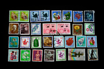 Stamps collage