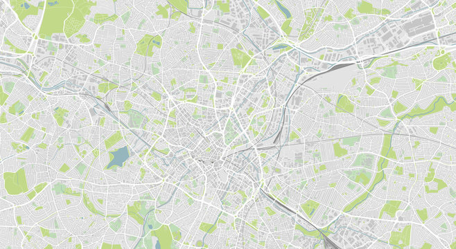 Detailed Map Of Birmingham, UK