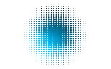 Light BLUE vector template with circles. Glitter abstract illustration with blurred drops of rain. Template for your brand book.