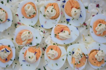 Eier in Mayonaise.