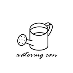 thin line icons for Watering can,vector illustrations