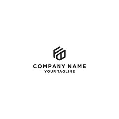 FB letter logo icon illustration vector design