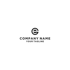 Obraz premium initial letter logo e, g logo template 
