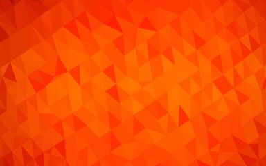 Light Orange vector blurry triangle texture. Modern geometrical abstract illustration with gradient. Brand new style for your business design.