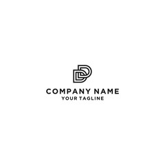 initial letter logo D, logo template Modern