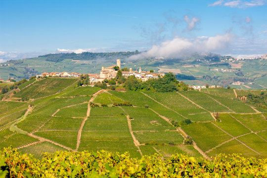 Castle and village Castiglione Falletto, Piemonte, Italy