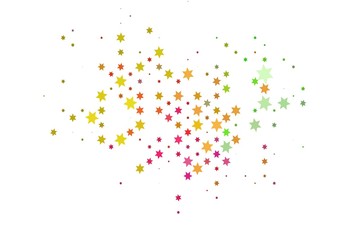 Light Multicolor, Rainbow vector pattern with christmas stars.