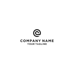 Obraz premium initial letter logo E, logo template