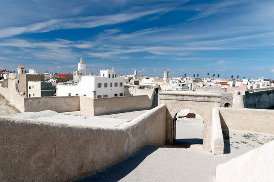 Architectural detail of Mazagan, El Jadida, Morocco - a Portuguese Fortified Port City registered as a UNESCO World Heritage Site