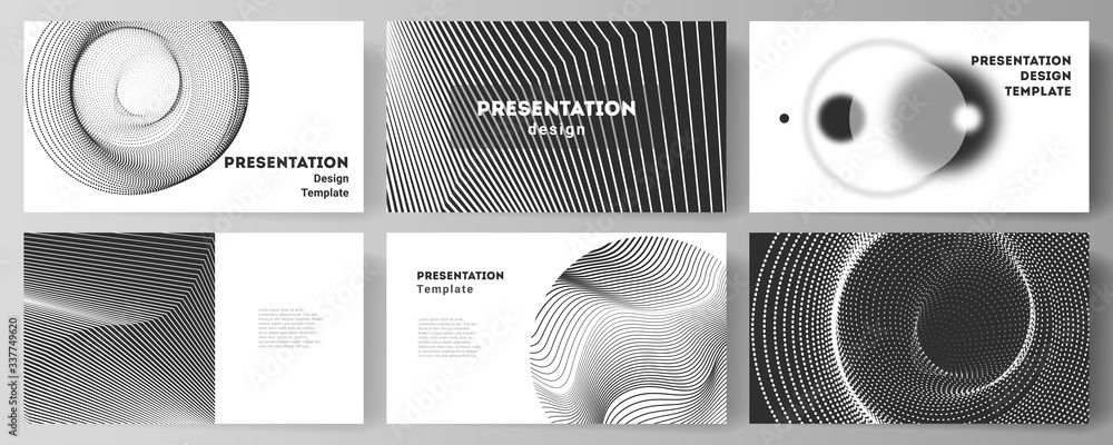 Poster vector illustration of the editable layout of the presentation slides design business templates. geo