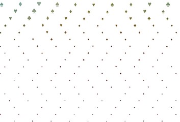 Light Green, Red vector cover with symbols of gamble.