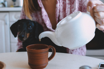 girl and dog lifestyle 
