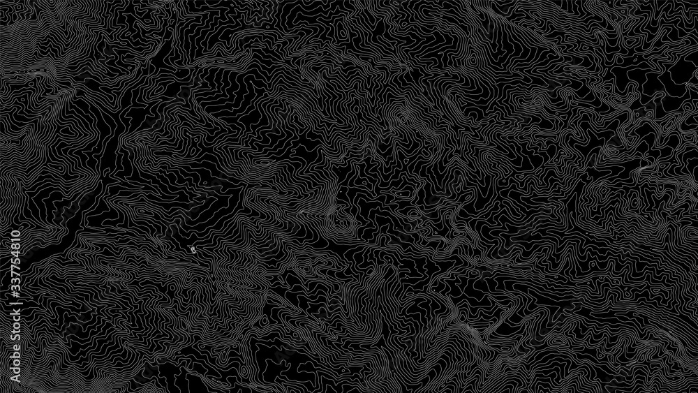 Poster vector abstract earth relief map. generated conceptual elevation map. isolines of landscape surface 