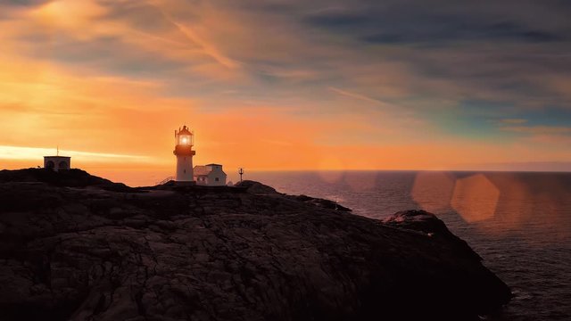Coastal lighthouse. Lindesnes Lighthouse is a coastal lighthouse at the southernmost tip of Norway.
