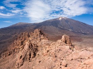 Teide volcano and mountain landscape