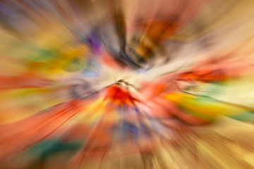 abstract image, zoom out technic