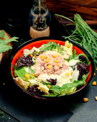 tuna salad on the table