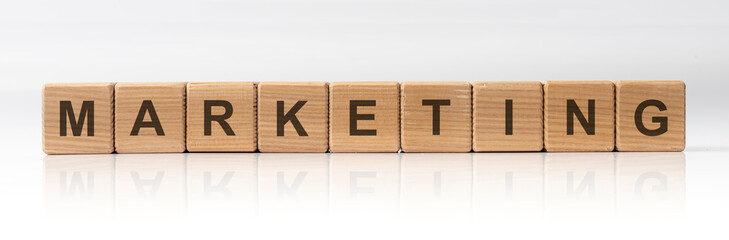 wooden cubes with the word business