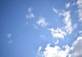 blue sky with clouds