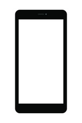 phone vector isolated on white background