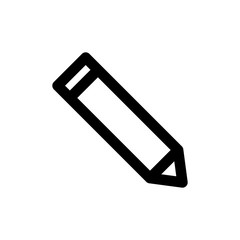 Pencil icon in line style. Edit symbol.