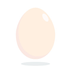 egg isolated on white background vector 