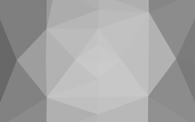 Light Silver, Gray vector abstract polygonal layout. Shining illustration, which consist of triangles. Template for a cell phone background.