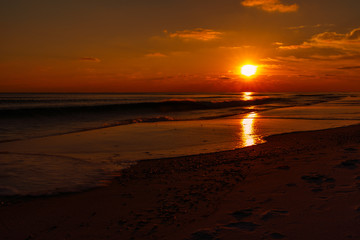 Obraz premium Sunset Over The Gulf Of Mexico, Destin, Florida 