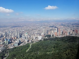Fototapeta premium aerial view of Bogotá 